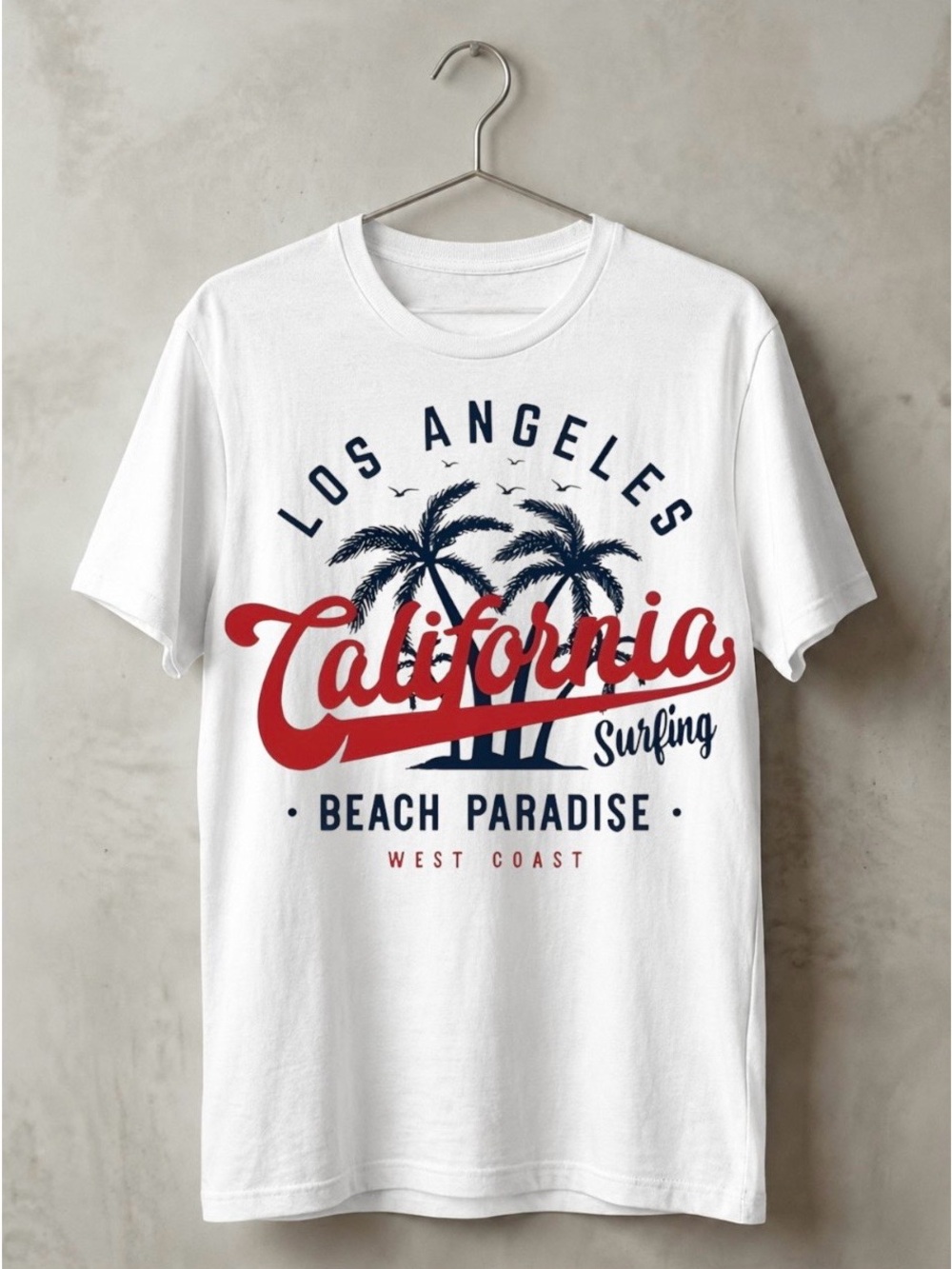 Gildan White Tee with Camel Motorcycle Graphic